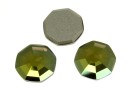 Swarovski, cabochon solaris, iridescent green, 8mm - x2