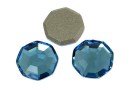 Swarovski, cabochon solaris, aquamarine, 8mm - x2