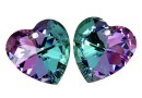 Swarovski, heart pendant, vitrail light, 28mm - x1