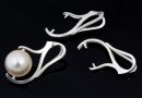 Pendant bail, 925 silver, for beads and pearle 8 to 12mm - x1