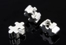 Margele decor, puzzle, argint 925, 9mm - x1