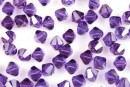Swarovski, margele bicone, purple velvet, 3mm - x20