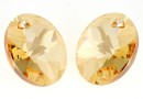 Swarovski, pandantiv oval, golden shadow, 10mm - x1