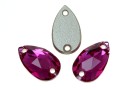 Swarovski, link picatura, fuchsia, 12x7mm - x1