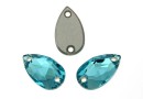 Swarovski, link picatura, light turquoise, 12x7mm - x1