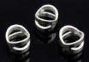 Spacer, 925 silver, 8mm - x1