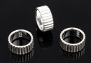 Spacer, 925 silver, 8mm - x1