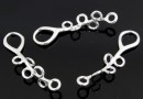 Link bail, 6 loops, 925 silver, 24.5mm - x1