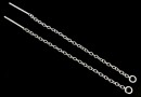 Baza cercei argint 925, cu lantisor, 69mm, - x1per