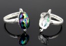 Ring, 925 silver, for Swarovki bead, 12mm scarab 5728 - x1