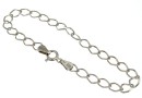 Bracelet, 925 silver rhodium plated, 19cm - x1