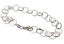 Bracelet, 925 silver rhodium plated, 20cm - x1