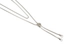 Baza colier pentru linkuri, argint 925 placat cu rodiu, 70cm - x1