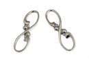 Link, infinity, 925 silver rhodium plated, 17mm  - x1