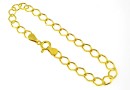 Bracelet, 925 silver gold plated, 19cm - x1