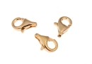 Clasp, classic, 925 silver rose gold plated, 8.3x5.5mm - x2