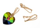 Pendant bail, rose gold-plated 925 silver, 16x4.5mm - x1