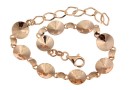 Bracelet base, 9 Link, rose gold-plated 925 silver, for rivoli 10mm - x1