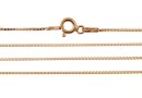 Box Chain, rose gold-plated 925 silver, 45cm - x1