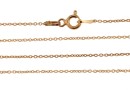 Lant zale ovale, argint 925 placat cu aur roz, 45cm - x1