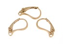 Tortite cercei argint 925 placat cu aur roz, 15.5mm- x1per