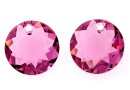 Swarovski, pandantiv chaton, rose, 8mm - x2