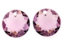 Swarovski, pandantiv chaton, light amethyst, 8mm - x2