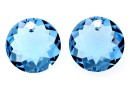 Swarovski, pandantiv chaton, aquamarine, 8mm - x2