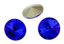 Swarovski, rivoli, majestic blue, 8mm - x2