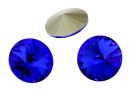 Swarovski, rivoli, majestic blue, 14mm - x1