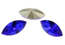 Swarovski navette, fancy chaton , majestic blue, 8mm - x4