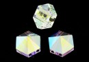 Swarovski, margele, tinta hexagonala, aurore boreale, 7.5mm - x2
