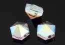 Swarovski, margele, tinta hexagonala, aurore boreale, 5.5mm - x4