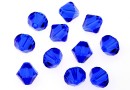 Swarovski, margele bicone, majestic blue, 3mm - x20