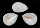 Swarovski, fancy picatura, light grey DeLite, 14x10mm - x1