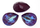 Swarovski, fancy picatura, burgundy DeLite, 14x10mm - x1