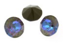 Swarovski, chaton SS29, army green DeLite, 6mm - x4