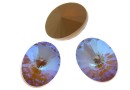 Swarovski, oval fancy, cappuccino DeLite, 14x10.5mm - x2