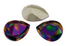 Swarovski, fancy picatura, rainbow dark, 18x13mm - x1