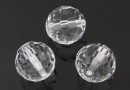 Swarovski, margele, rotund fatetat, crystal, 12mm - x1