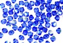 Swarovski, margele bicone, sapphire aurore boreale, 4mm - x20