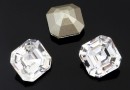 Swarovski, chaton imperial square, crystal, 10mm - x1
