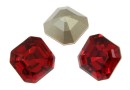 Swarovski, chaton imperial square, scarlet, 10mm - x1