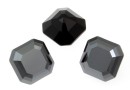 Swarovski, chaton imperial square, hematite, 10mm - x1