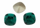 Swarovski, fancy square, emerald, 10mm - x1