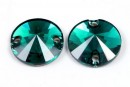 Swarovski, link, emerald, 12mm - x2