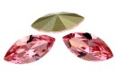 Swarovski navette, fancy chaton, rosaline, 8mm - x4