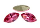 Swarovski navette, fancy chaton, rose, 15mm - x2