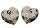 Swarovski, pandantiv inima, crystal satin, 18mm - x1
