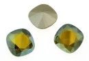Swarovski, fancy square, iridescent green, 12mm - x1